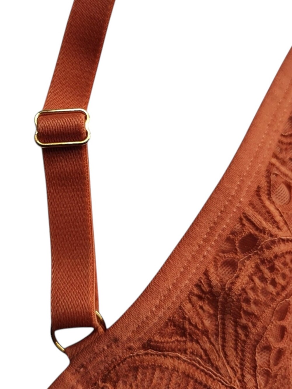 Lively Women's Palm Lace Busty Bralette in Terracotta Size 3 - Picture 7 of 12
